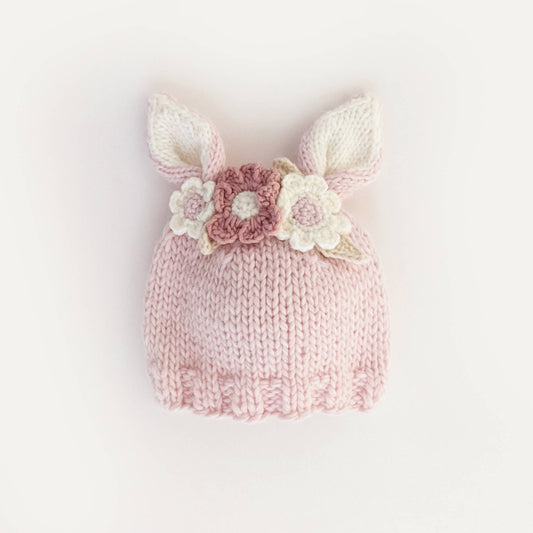 Flower Bunny Beanie Blush Flower Beanie Multi Baby & Kids