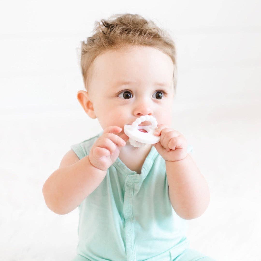 Double-Sided Silicone Teether – Safe, Soothing, and Developmental Aid for Babies