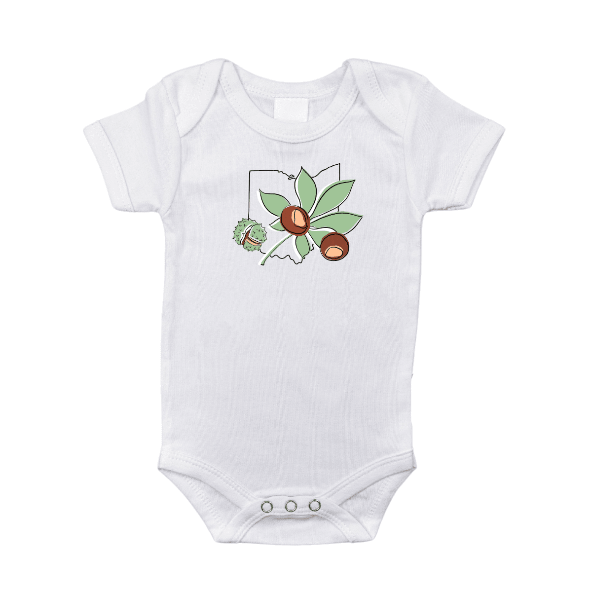 Ohio Buckeye Baby Onesie