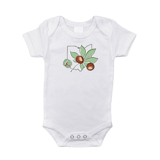 Ohio Buckeye Baby Onesie