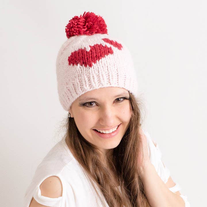 Sweetheart Knit Beanie Hat