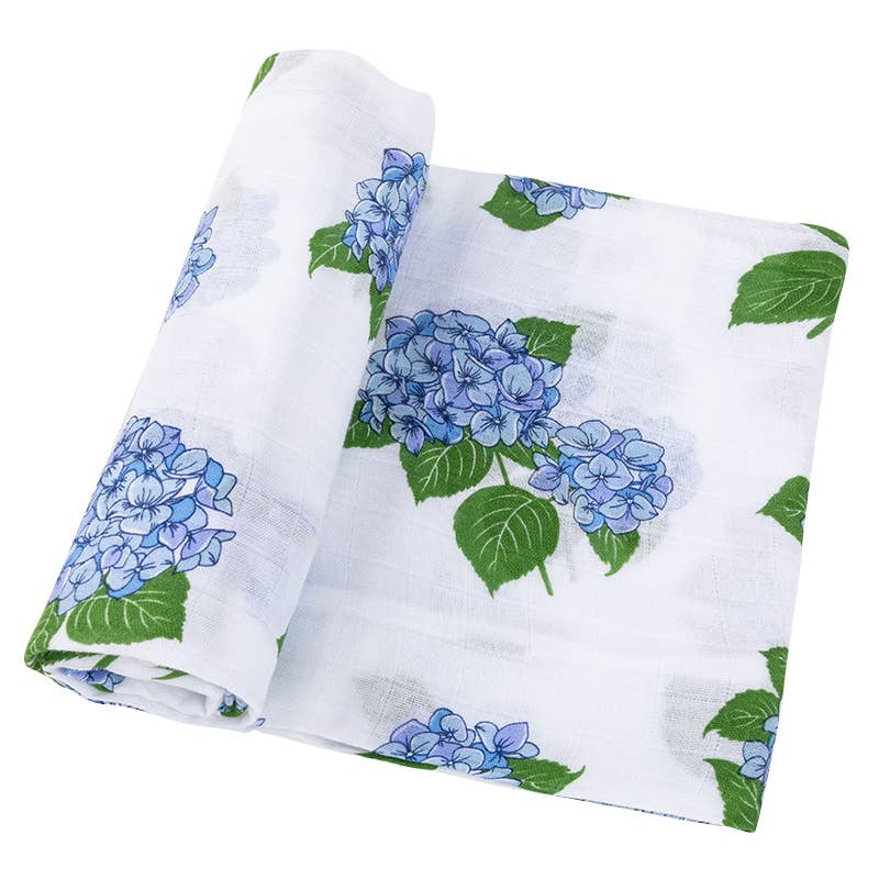 Hydrangeas Unisex Swaddle Blanket