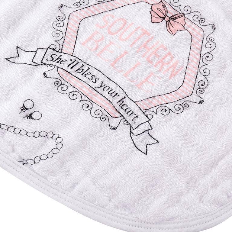 Southern Belle Burp and Bib Combo