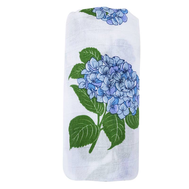 Hydrangeas Unisex Swaddle Blanket