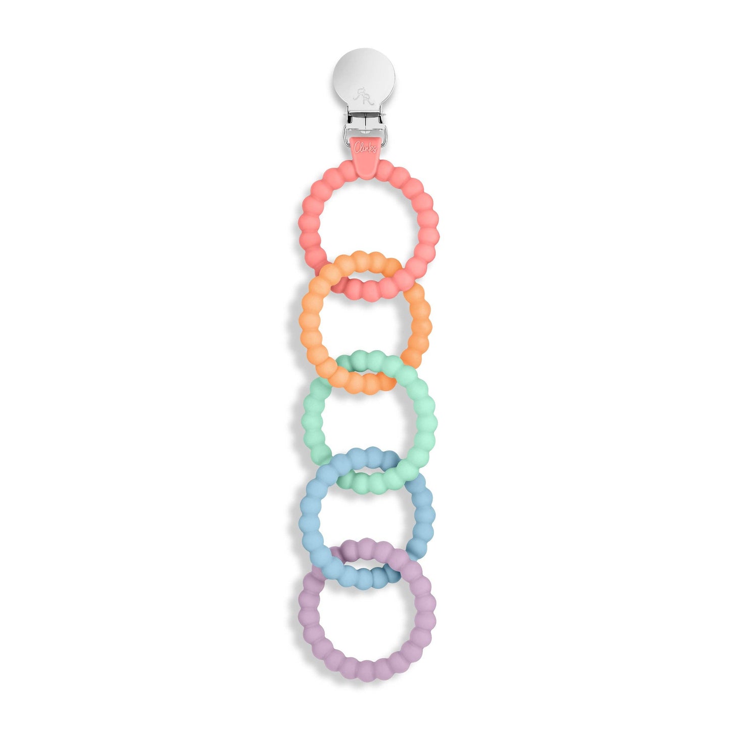 Cutie Clinks – Attachable Teether for Developmental Support and Gum Relief